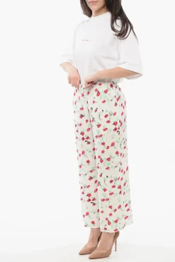 Pantaloni Crop in Satin con Coulisse></noscript>Marni Best