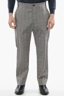 Best Pantaloni CRUISE in Cotone Leggero con Motivo Principe di Galles Uomo Pantaloni