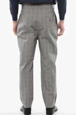 Best Pantaloni CRUISE in Cotone Leggero con Motivo Principe di Galles Uomo Pantaloni