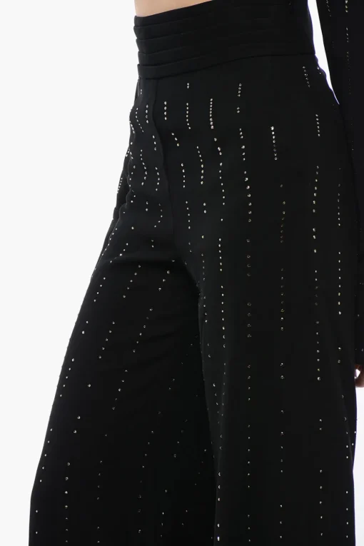 Pantaloni CUMMERBUND A Vita Alta Con Strass>Viktor & Rolf Outlet