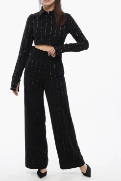 Pantaloni CUMMERBUND A Vita Alta Con Strass></noscript>Viktor & Rolf Outlet