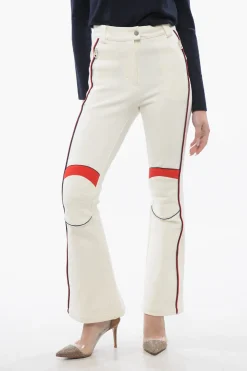 Hot Pantaloni da Sci a Vita Bassa con Zip alla Caviglia Donna Pantaloni