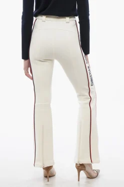 Hot Pantaloni da Sci a Vita Bassa con Zip alla Caviglia Donna Pantaloni