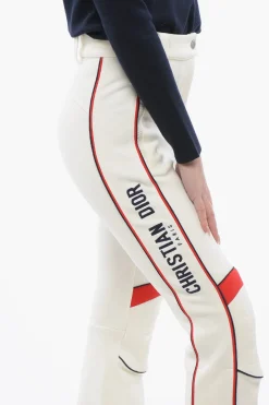 Hot Pantaloni da Sci a Vita Bassa con Zip alla Caviglia Donna Pantaloni