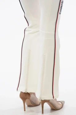 Hot Pantaloni da Sci a Vita Bassa con Zip alla Caviglia Donna Pantaloni