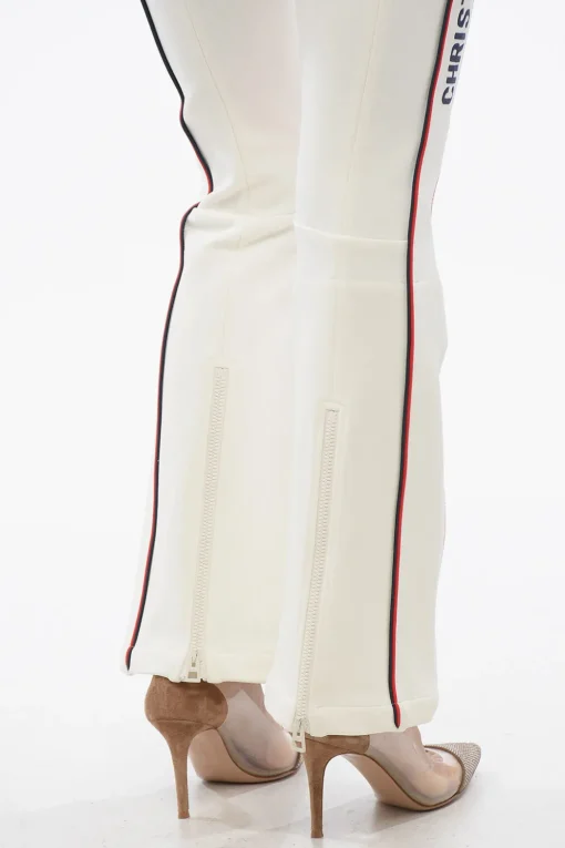 Hot Pantaloni da Sci a Vita Bassa con Zip alla Caviglia Donna Pantaloni