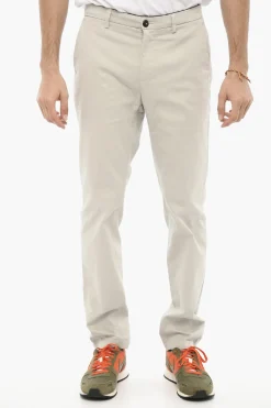 Pantaloni DAVID in Twill di Cotone Con Passanti>Department 5 Outlet