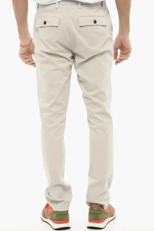 Pantaloni DAVID in Twill di Cotone Con Passanti>Department 5 Outlet