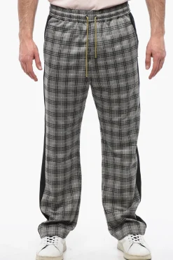 Pantaloni District Check con Bande Laterali a Contrasto>Viktor & Rolf New