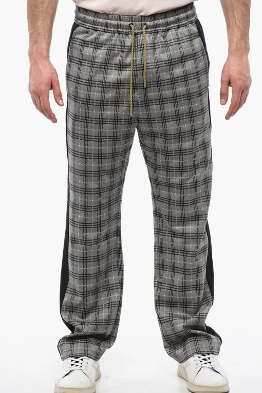 Pantaloni District Check con Bande Laterali a Contrasto>Viktor & Rolf New