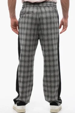 Pantaloni District Check con Bande Laterali a Contrasto>Viktor & Rolf New