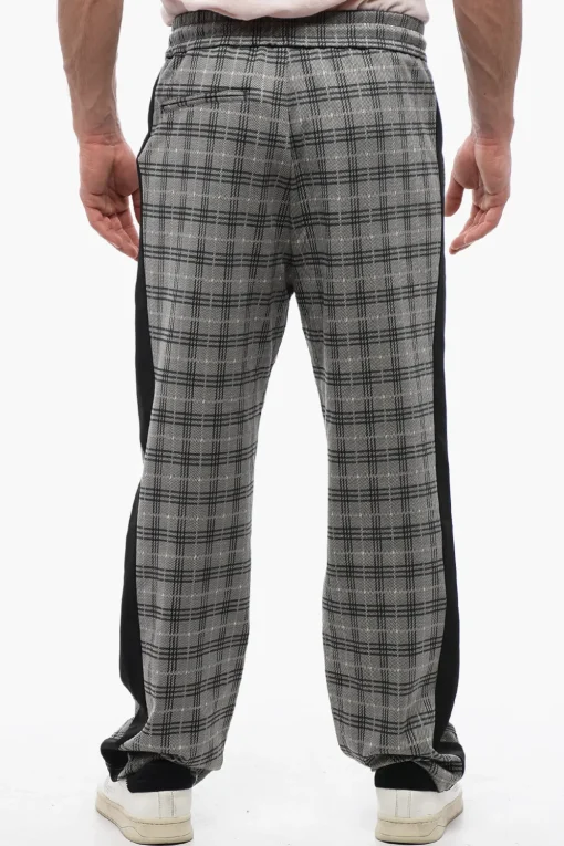 Pantaloni District Check con Bande Laterali a Contrasto>Viktor & Rolf New