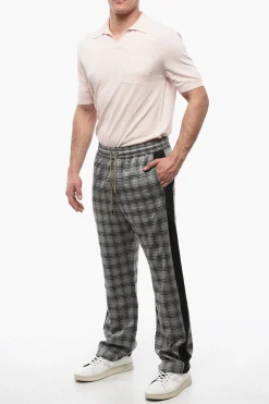 Pantaloni District Check con Bande Laterali a Contrasto></noscript>Viktor & Rolf New