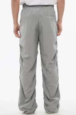 Best Pantaloni Drappeggiati in Seta con Elastico in Vita Uomo Pantaloni