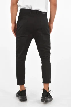 Pantaloni Dropped Crotch in Cotone Stretch>Neil Barrett Best