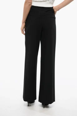 Hot Pantaloni DRUMMOND a Gamba Diritta con Pince Donna Pantaloni