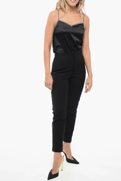 Pantaloni Elasticizzati con Banda Ricamata>Dior Online