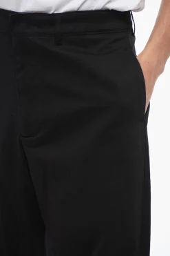 Clearance Pantaloni E-MOTION in Cotone Stretch a Tinta Unita Uomo Pantaloni