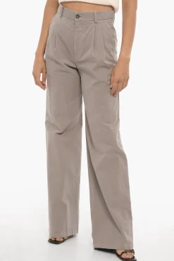 Pantaloni FLAVIE in Cotone Stretch a Doppia Pince>Nili Lotan Outlet