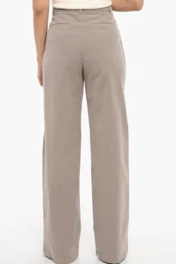 Pantaloni FLAVIE in Cotone Stretch a Doppia Pince>Nili Lotan Outlet