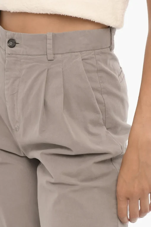 Pantaloni FLAVIE in Cotone Stretch a Doppia Pince>Nili Lotan Outlet