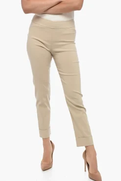 Clearance Pantaloni FRANCO Skinny Fit con Risvolti Donna Pantaloni