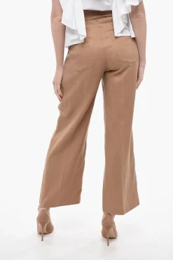 Sale Pantaloni FRIDA a Una Pince con Cintura Donna Pantaloni