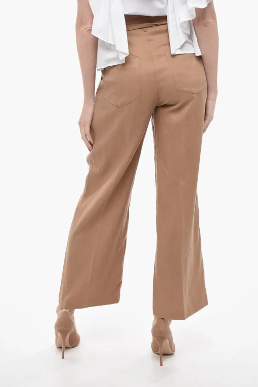 Sale Pantaloni FRIDA a Una Pince con Cintura Donna Pantaloni