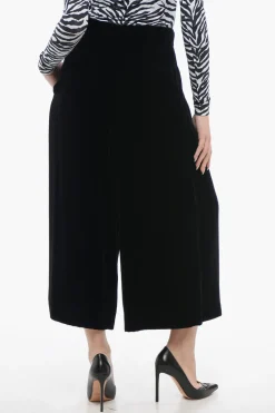 Pantaloni Gaucho in Velour con Chiusura Nascosta>Dior Discount