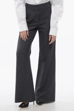 Pantaloni Gessati FORGED IRON Wide-Fit>Off-White Online