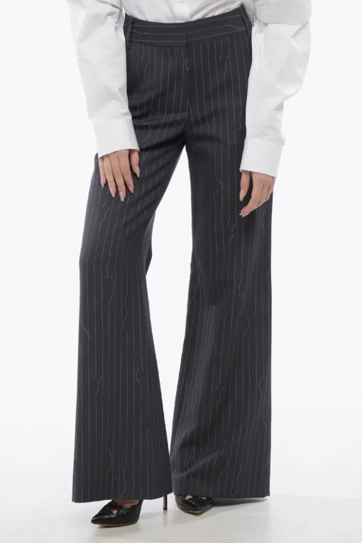 Pantaloni Gessati FORGED IRON Wide-Fit>Off-White Online