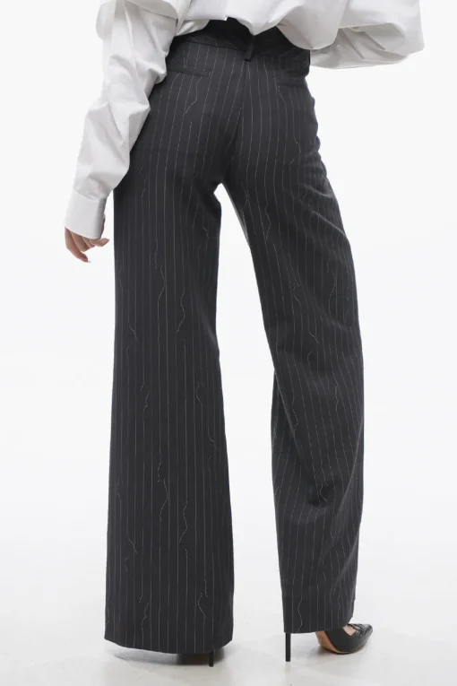 Pantaloni Gessati FORGED IRON Wide-Fit>Off-White Online