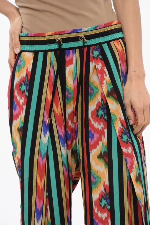 Pantaloni HAREM In Seta Stampata>Balmain Online