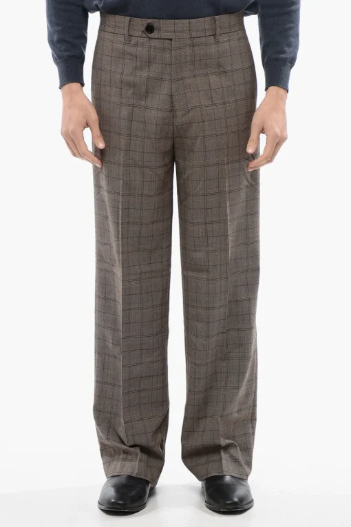 Pantaloni HOBART Loose Fit a Quadri>AllSaints Hot