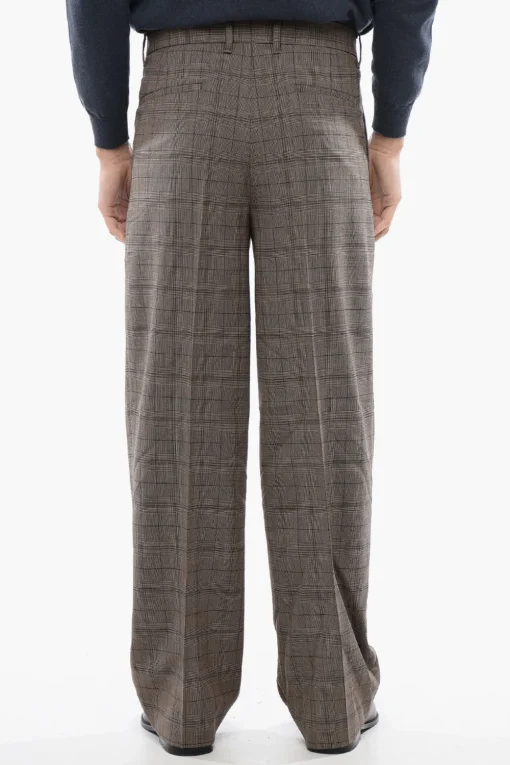 Pantaloni HOBART Loose Fit a Quadri>AllSaints Hot