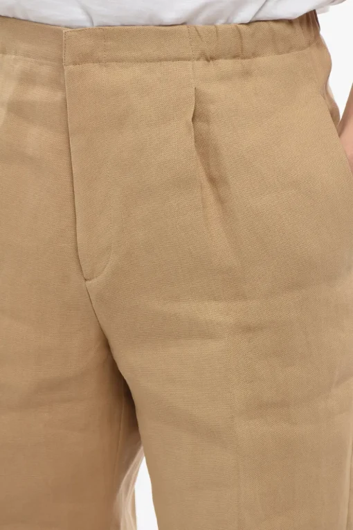 Discount Pantaloni in Carta Tessile con Elastico in Vita Uomo Pantaloni