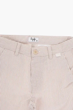 Pantaloni in Cotone a Righe Awning con Passanti>il gufo Discount