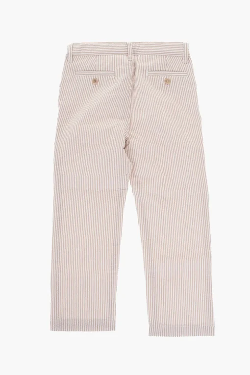Pantaloni in Cotone a Righe Awning con Passanti>il gufo Discount