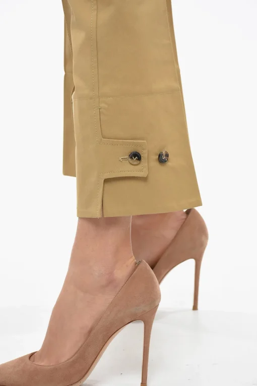 Pantaloni in Cotone a Una Pince Tapered Fit>Bottega Veneta Hot