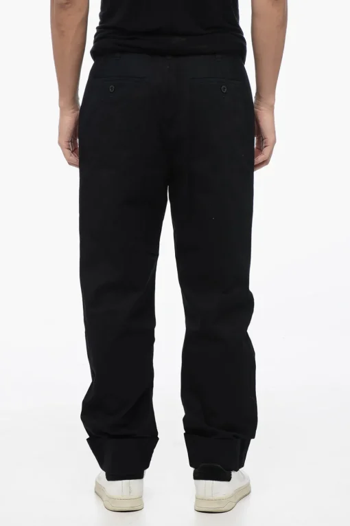 Fashion Pantaloni In Cotone Con Cintura Uomo Pantaloni