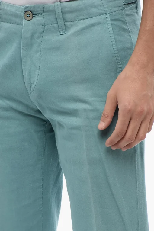 Pantaloni in Cotone con Dettaglio Bottoni>Corneliani Sale