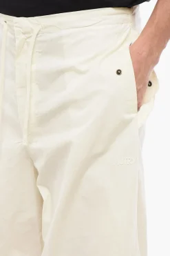 Pantaloni in Cotone Leggero a Gamba Ampia>Autry Outlet