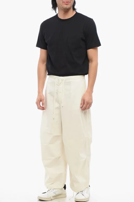 Pantaloni in Cotone Leggero a Gamba Ampia>Autry Outlet