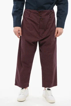 Pantaloni in Cotone Motivo Gingham>Vivienne Westwood Clearance