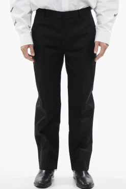 Discount Pantaloni In Cotone Slim Fit Uomo Pantaloni
