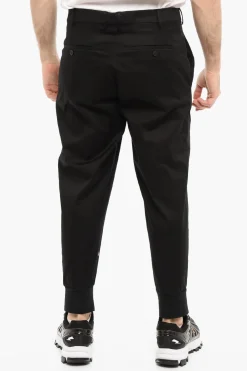 Fashion Pantaloni In Cotone Stretch Slim Fit a Vita Bassa Uomo Pantaloni