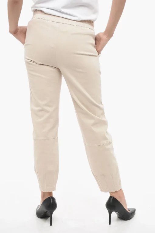 Pantaloni in Cotone Stretch con Polsini Elastici>Gentryportofino Clearance