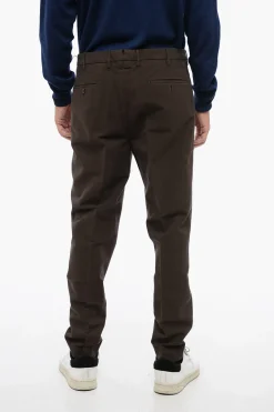 Pantaloni in Cotone Stretch Tapered Fit>Incotex Outlet