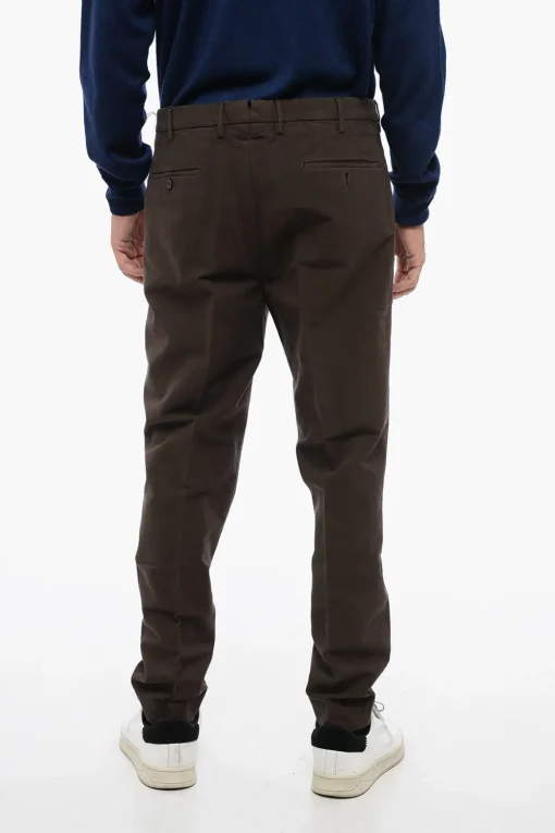 Pantaloni in Cotone Stretch Tapered Fit>Incotex Outlet