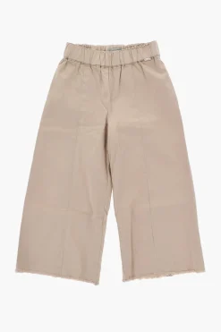 Best Pantaloni in Cotone Stretch Ad Orlo Sfrangiato Abbigliamento